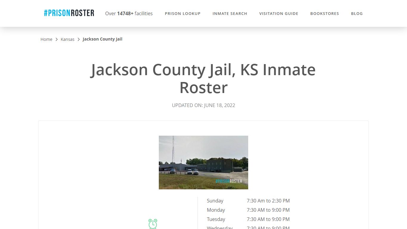 Jackson County Jail, KS Inmate Roster